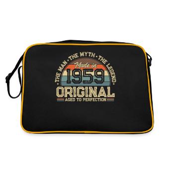 Élégant Vintage anniversaire Surprise 1959 - Sac Retro - noir/or - Dos