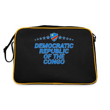 République démocratique du Congo - Sac Retro - noir/or - Dos