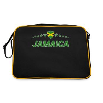 Jamaika - Retro Tasche - Schwarz/Gold - Hinten