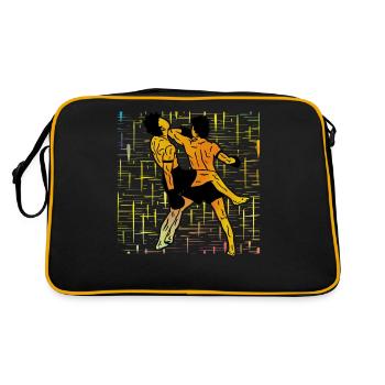 Muay Thaï - Sac Retro - noir/or - Dos