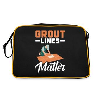Tiler Tiler Profession Floor Layer Tile - Retro Bag - black/gold - Back