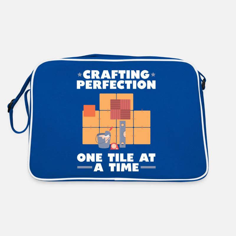 Carreleur Profession Carrelage Couche De Sol Carrelage Sac Retro
