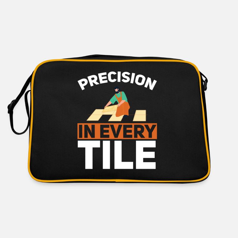 Carreleur Profession Carrelage Couche De Sol Carrelage Sac Retro