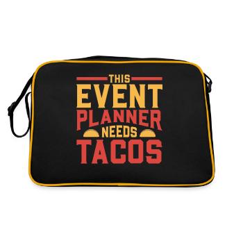 Taco Cuisine mexicaine Tacos - Sac Retro - noir/or - Dos