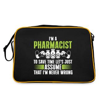 Diplôme de Pharmacien Médecine Pharmacie - Sac Retro - noir/or - Dos