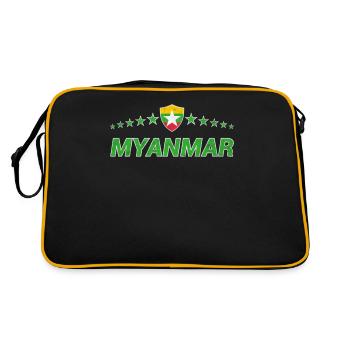 Myanmar - Retro Bag - black/gold - Back