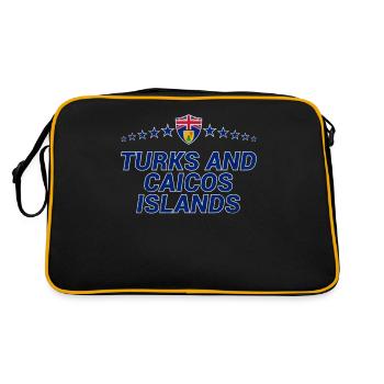 Turks and Caicos Islands - Retro Bag - black/gold - Back