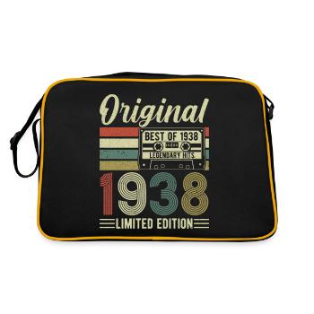 Chemise d’anniversaire légendaire Vintage 1938 - Sac Retro - noir/or - Dos
