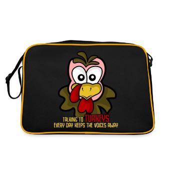Turkey Turkeys - Retro Bag - black/gold - Back