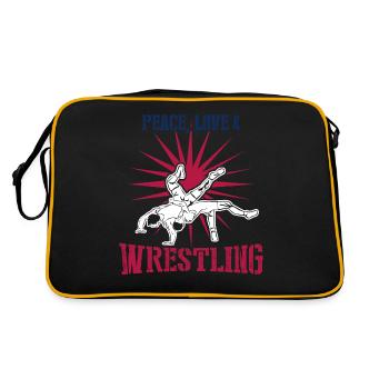 Wrestling Joke Wrestler - Retro Tasche - Schwarz/Gold - Hinten