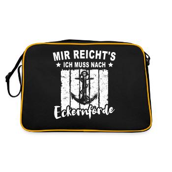 Eckernförde Eckernförder - Retro Tasche - Schwarz/Gold - Hinten