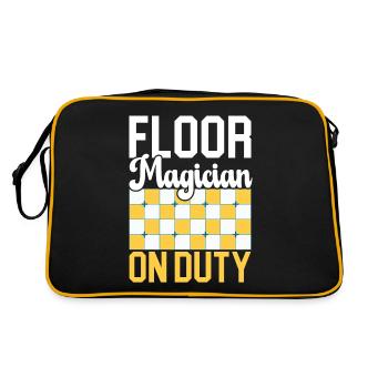 Carreleur Profession Carrelage Couche De Sol Carrelage - Sac Retro - noir/or - Dos