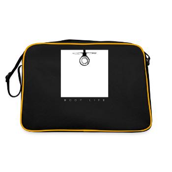 Hoop Basketball Player Hoop Graphic - Retro Bag - black/gold - Back