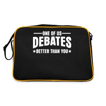 Debate Team Debating Club - Retro Bag - black/gold - Back