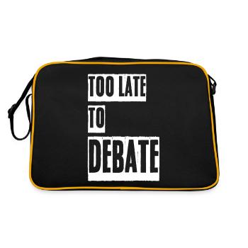 Discussion Debate Team Debating Club - Retro Bag - black/gold - Back