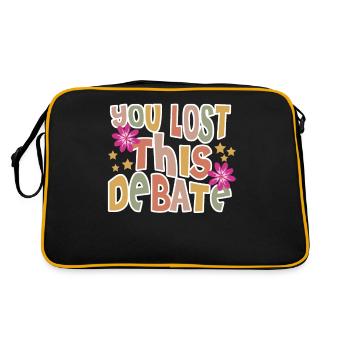 Debating Club Joke Debate Team - Retro Bag - black/gold - Back