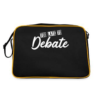 Debate Team Discussion Debating Club - Retro Bag - black/gold - Back