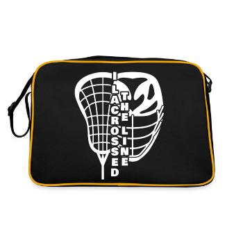 Lacrosse Cross the line - Retro Bag - black/gold - Back