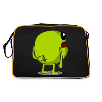 Pea Peas Circle Game Vegan - Retro Bag - black/gold - Back