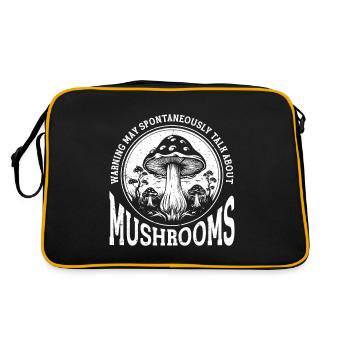 Mycologie des champignons Mycologue Collectionneur - Sac Retro - noir/or - Dos