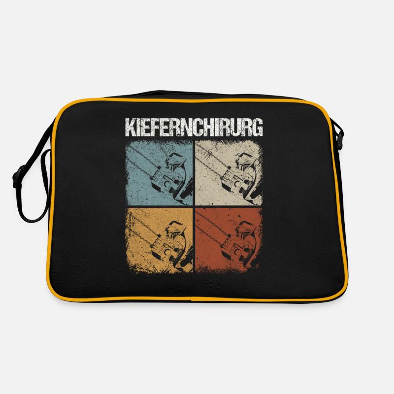 Kiefernchirurg - Retro Tasche - Schwarz/Gold