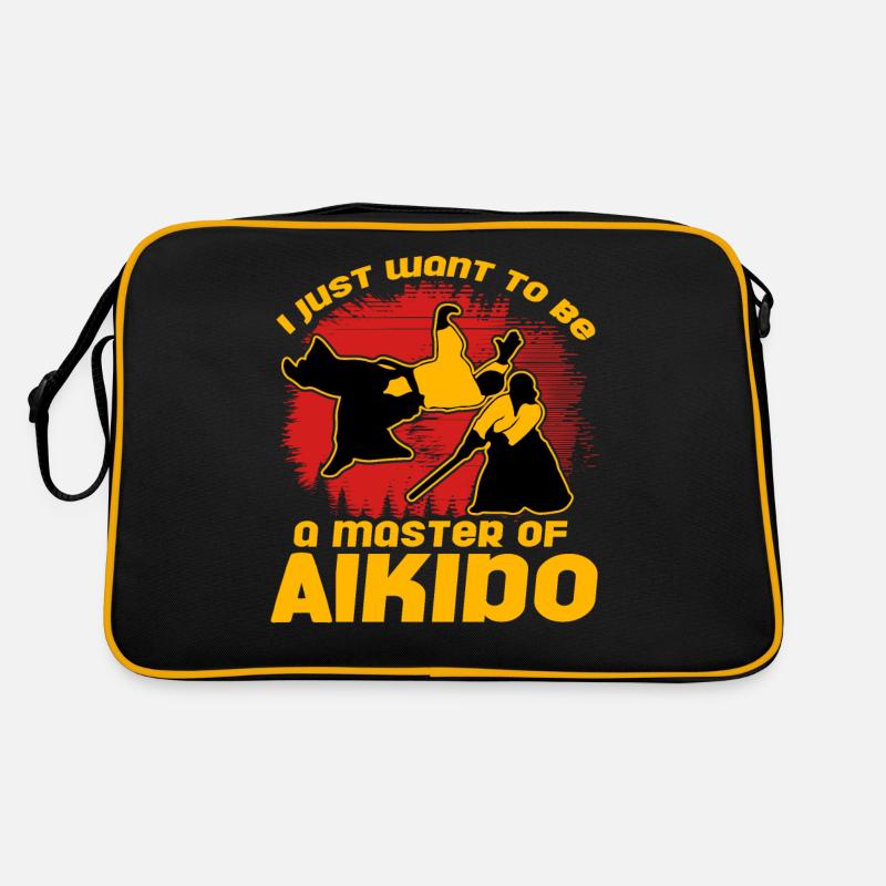 Ich möchte einfach nur ein Meister des Aikido werden Retro Tasche