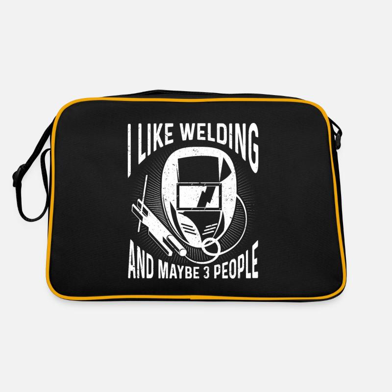 Welding Saying Metalworker Welder Dad Retro Bag