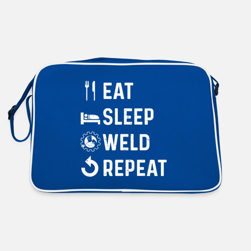 Welding Saying Metalworker Welder Dad Retro Bag