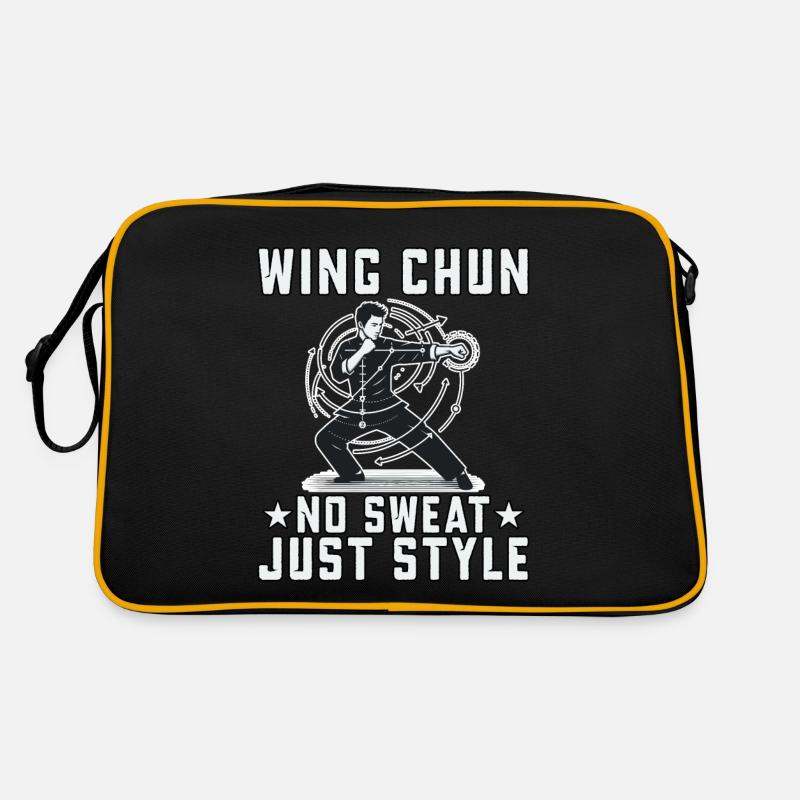 Wing Chun kein Schweiß, nur Stil Retro Tasche