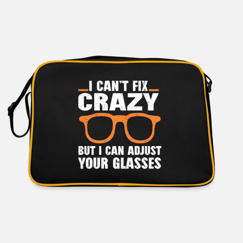 Optometrist Optiker Optometrie Retro Tasche