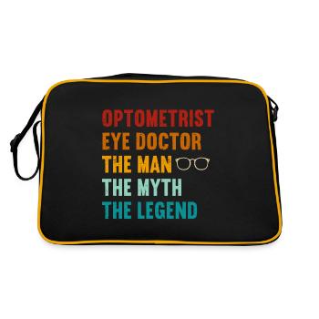 Optometrist Optometrist Optometry - Retro Bag - black/gold - Back