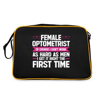 Optometrist Optometrist Optometry - Retro Bag - black/gold - Back