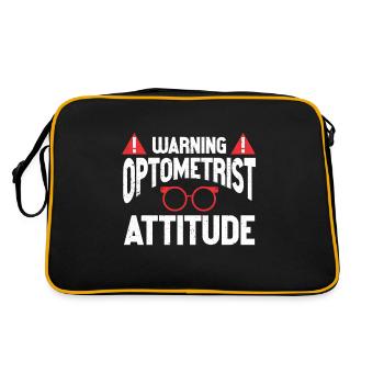 Optometrist Optometrist Optometry - Retro Bag - black/gold - Back