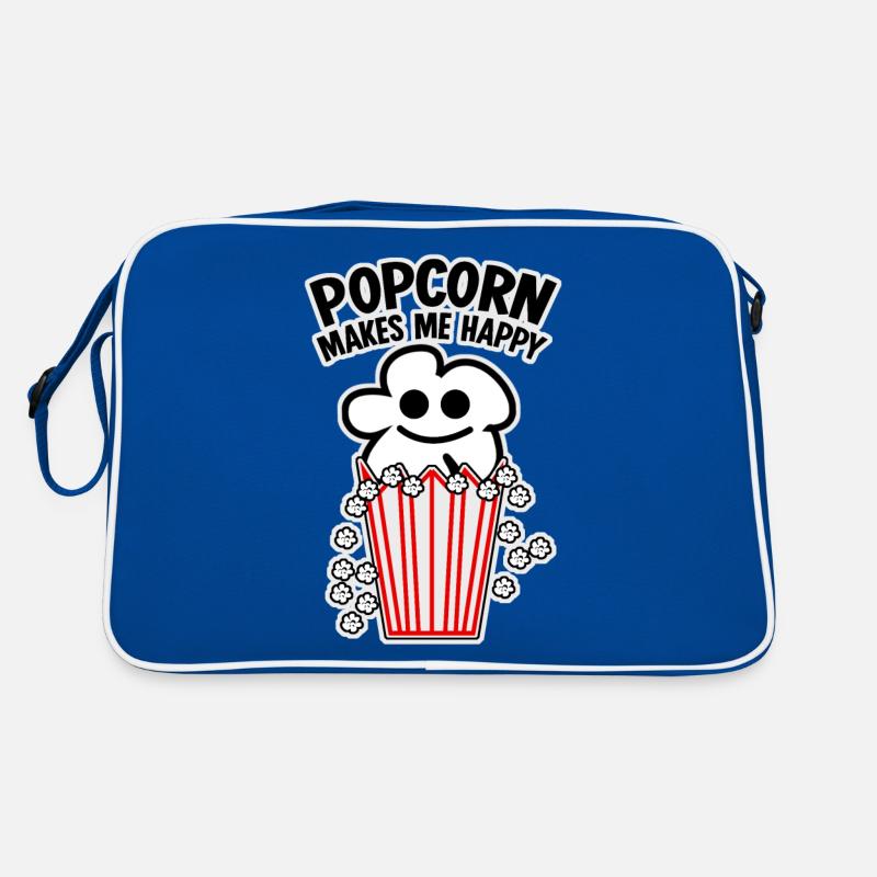 Maïs soufflé heureux Sac Retro