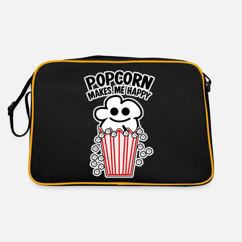 Maïs soufflé heureux Sac Retro