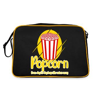 Maïs soufflé drôle - Sac Retro - noir/or - Dos