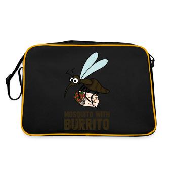 Burritos Burrito Moustique - Sac Retro - noir/or - Dos