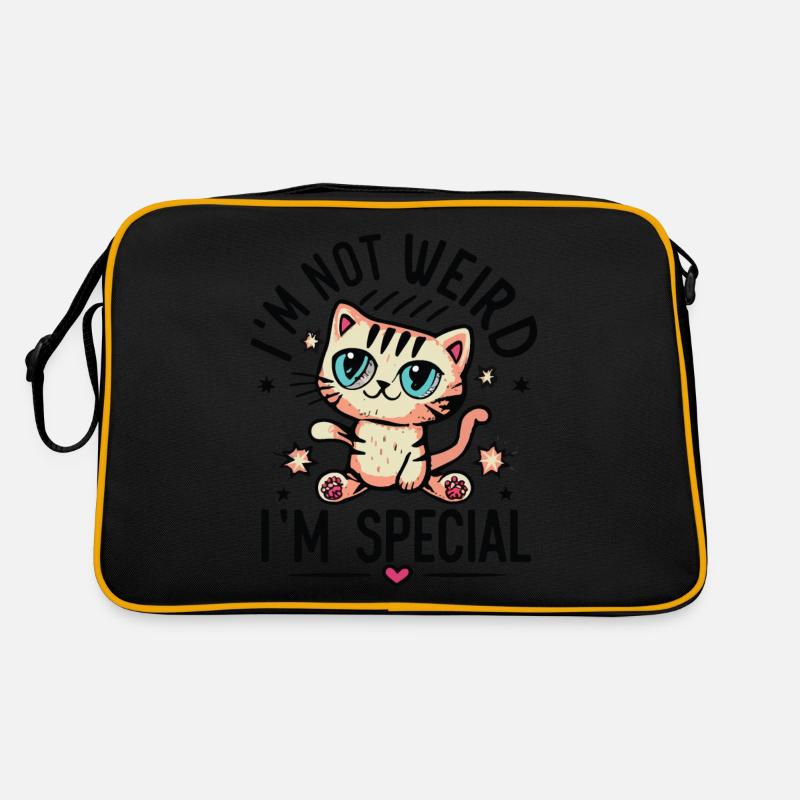 Je ne suis pas bizarre, je suis un chat mignon spécial Sac Retro