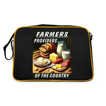 FARMERS PROVIDERS OF THE COUNTRY - Retro Bag - black/gold - Back