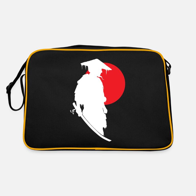 Mondlicht Samurai Schwertkunst Stillstand Retro Tasche
