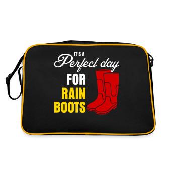 Rain Boots - Retro Bag - black/gold - Back