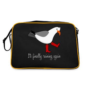 Seagull Rain Boots Gull - Retro Bag - black/gold - Back