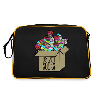 Winter Socks Sock Wool Socks in a Box - Retro Bag - black/gold - Back