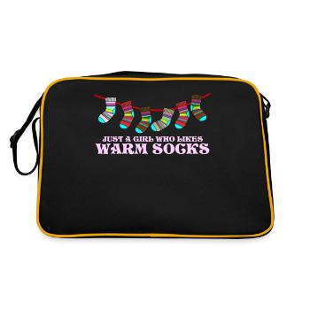 Winter Socks Sock Wool Socks - Retro Bag - black/gold - Back