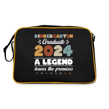 Proud Kindergarten Graduate 2024 - Retro Bag - black/gold - Back