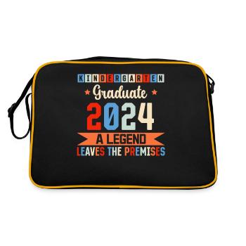 Proud Kindergarten Graduate 2024 - Retro Bag - black/gold - Back