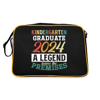 Proud Kindergarten Graduate 2024 - Retro Bag - black/gold - Back
