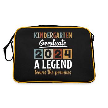Proud Kindergarten Graduate 2024 - Retro Bag - black/gold - Back