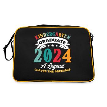 Proud Kindergarten Graduate 2024 - Retro Bag - black/gold - Back