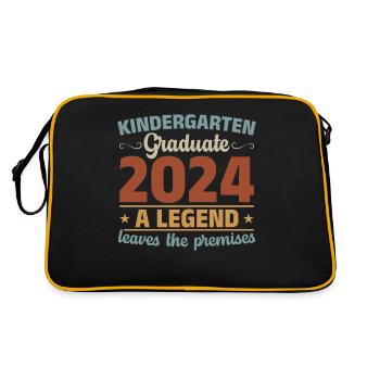 Proud Kindergarten Graduate 2024 - Retro Bag - black/gold - Back